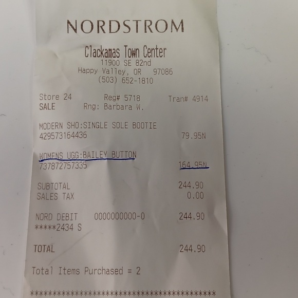 UGG w Bailey Button Navy - Picture 5 of 13